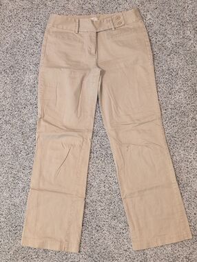 LOFT Tan Boot‑Flare Pants